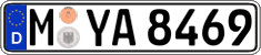 German license plate, Regular plates