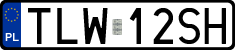 License plates of Poland, Regular car plates