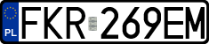 License plates of Poland, Regular car plates