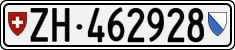 License plate of Switzerland, Cars