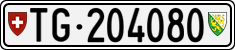 License plate of Switzerland, Cars
