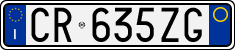 License plate of Italy, Cars (1994 year series)