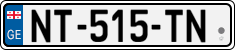 License plate of Georgia, Cars (2014)