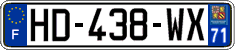 French license plate, SIV (ordinary)