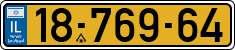License plate of Israel, Regular plates