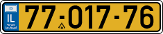 License plate of Israel, Regular plates