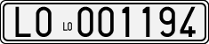 License plate of Italy, Cars (1927 year series)
