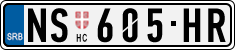 License plate of Serbia, Cars