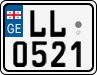 License plate of Georgia, Motorcycles (2014)