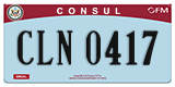 Federal license plates, Diplomatic