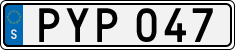 License plate of Sweden, Regular plates
