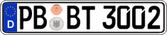 German license plate, Regular plates