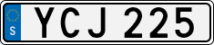 License plate of Sweden, Regular plates