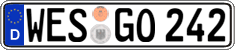 German license plate, Regular plates