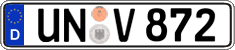 German license plate, Regular plates