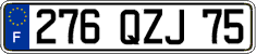 French license plate, FNI