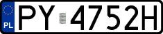 License plates of Poland, Regular car plates