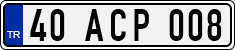 License plate of Turkey, Regular plates