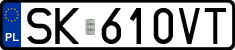 License plates of Poland, Regular car plates