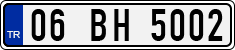 License plate of Turkey, Regular plates