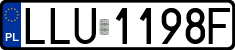 License plates of Poland, Regular car plates