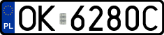 License plates of Poland, Regular car plates