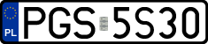 License plates of Poland, Regular car plates