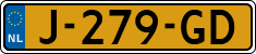 License plate of the Netherlands, Cars