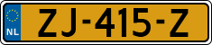 License plate of the Netherlands, Cars