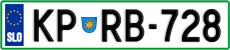 License plate of Slovenia, Cars