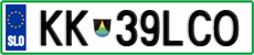 License plate of Slovenia, Vanity Plates