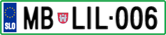 License plate of Slovenia, Vanity Plates