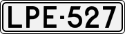 License plate of Finland, Cars