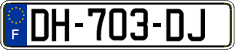 French license plate, SIV (ordinary)