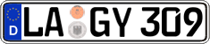 German license plate, Regular plates