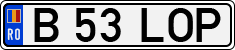 License plate of Romania, Regular plates