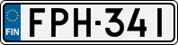 License plate of Finland, Cars
