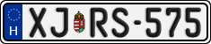 license plates of Hungary, Regular plates (2022)