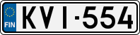 License plate of Finland, Cars