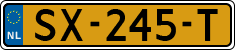 License plate of the Netherlands, Cars