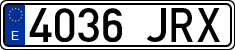 License plates of Spain, Ordinary (2000)