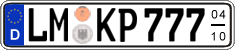 German license plate, Seasonal plates