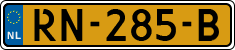 License plate of the Netherlands, Cars