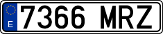 License plates of Spain, Ordinary (2000)