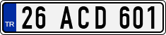 License plate of Turkey, Regular plates