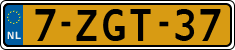 License plate of the Netherlands, Cars
