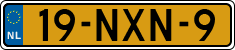 License plate of the Netherlands, Cars