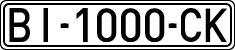 License plates of Spain, 1971 year series