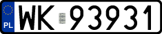 License plates of Poland, Regular car plates