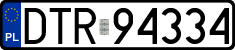 License plates of Poland, Regular car plates
